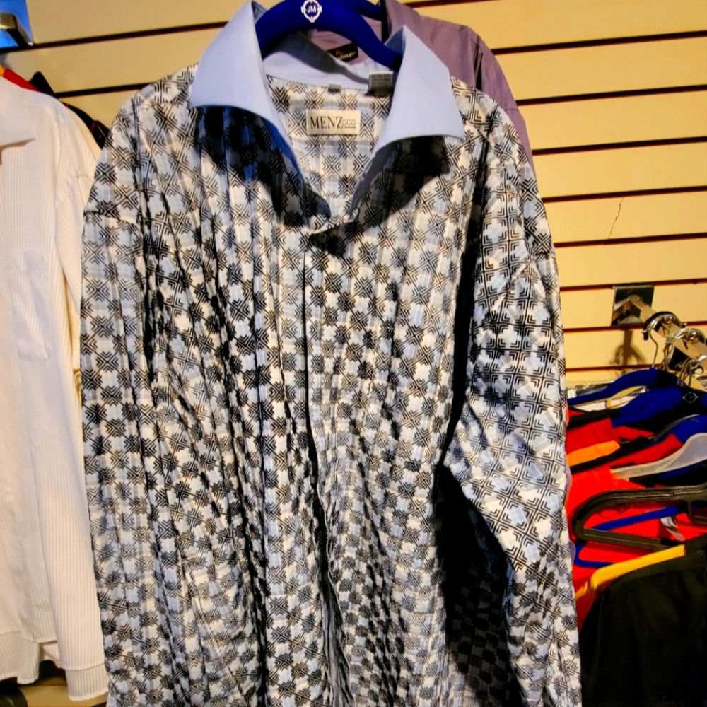 MENS FRENCH CUFF BUTTON DOWN SHIRT